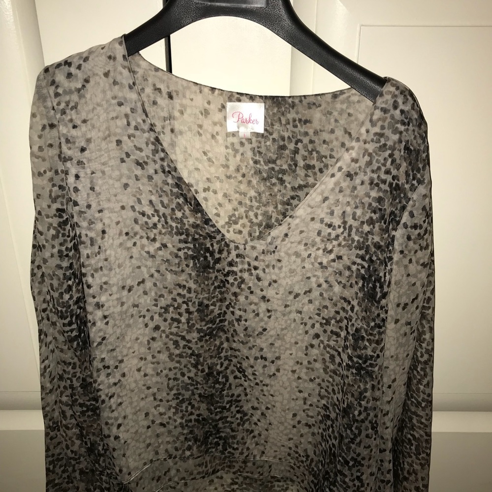 Parker blouse multi color size large